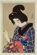 vintage japan japanese woodblock 02680v A4 Photo Print