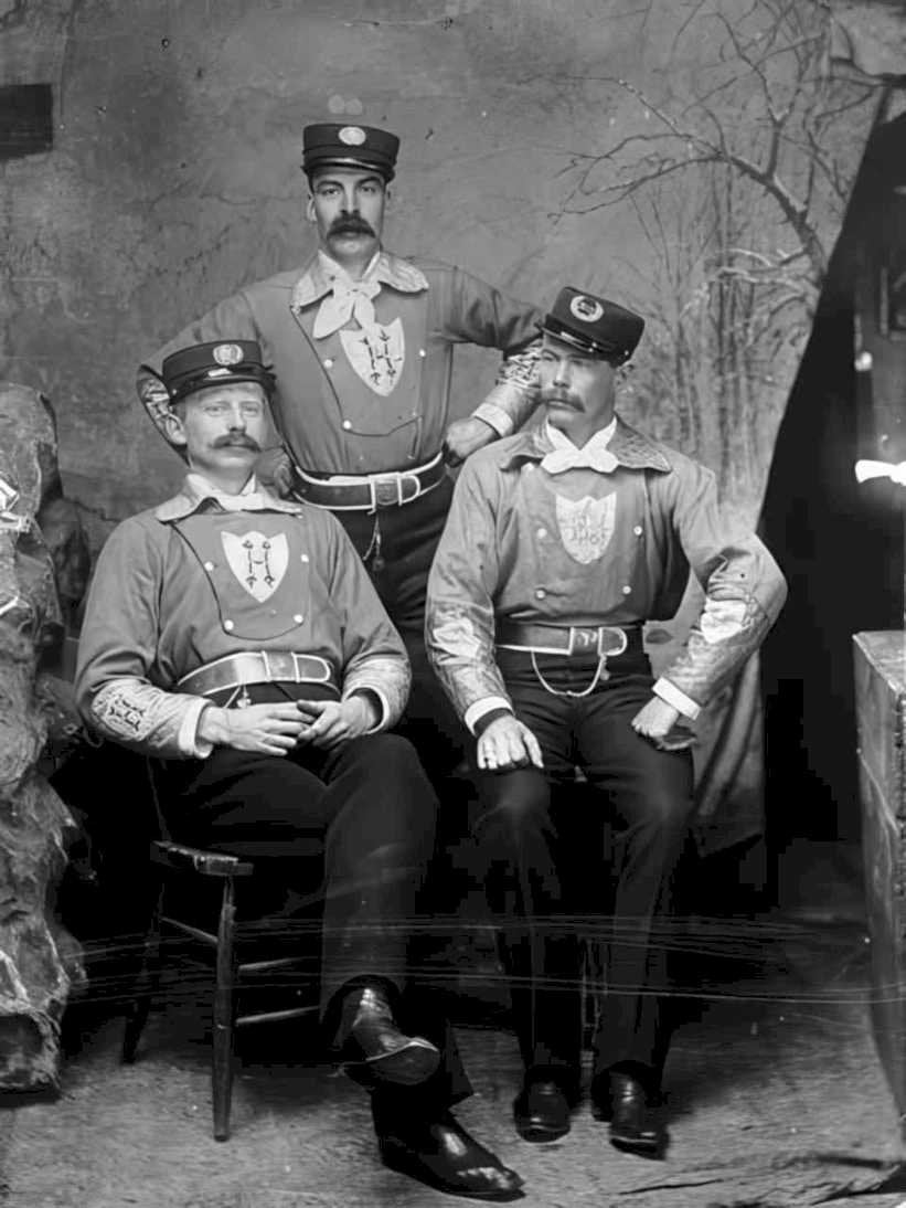 vintage lawmen bear Vintage world war A4 Photo Print