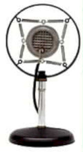 vintage microphone stand 11980s 1990s A4 Photo Print