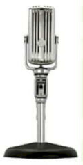 vintage microphone studio 21980s 1990s A4 Photo Print