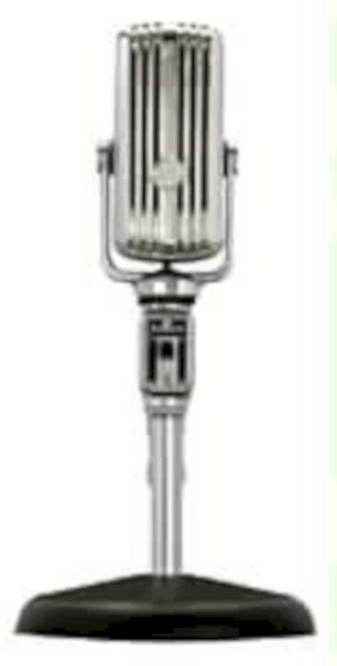 vintage microphone studio 21980s 1990s A4 Photo Print