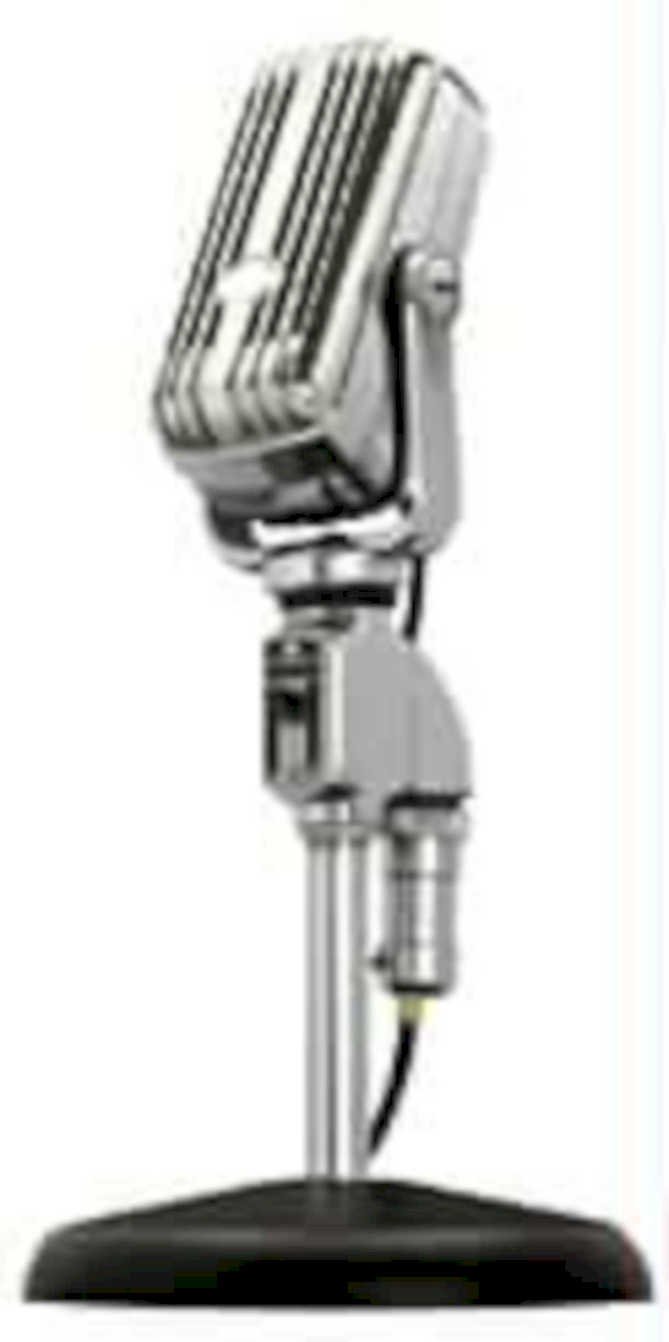 vintage microphone studio 31980s 1990s A4 Photo Print