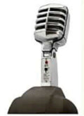 vintage microphone studio 41980s 1990s A4 Photo Print