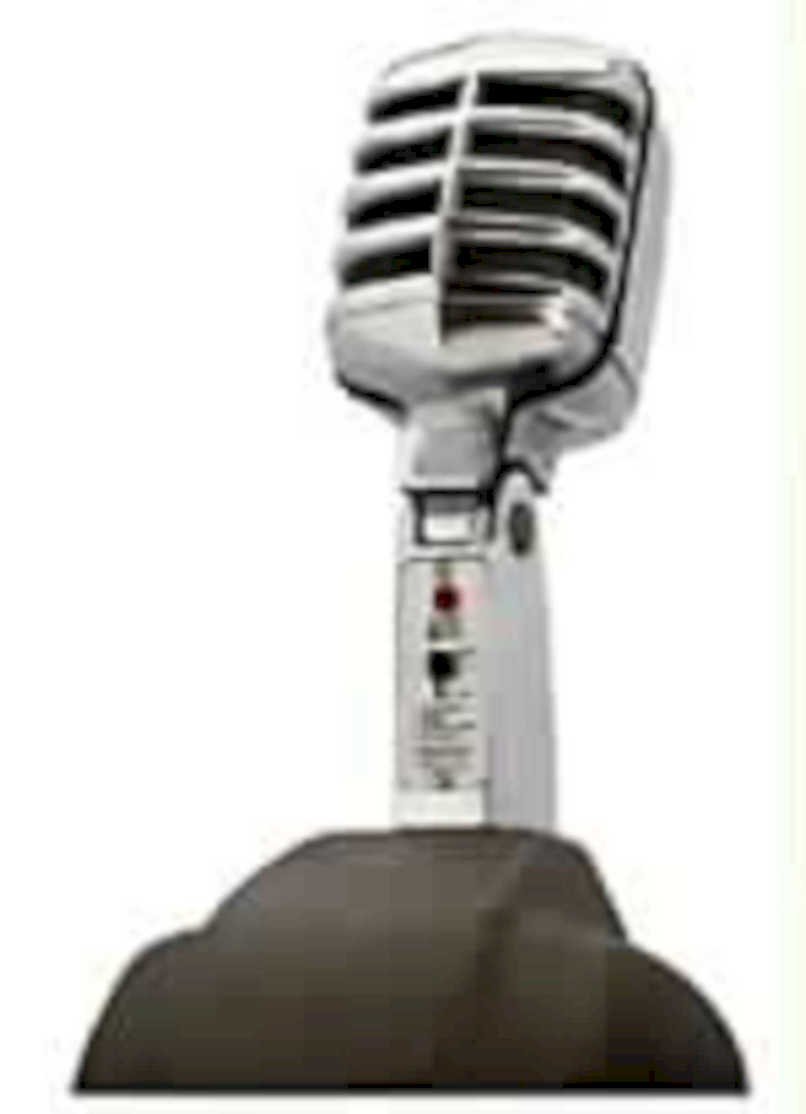 vintage microphone studio 41980s 1990s A4 Photo Print