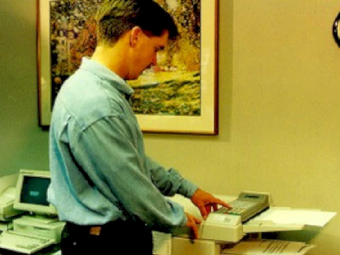 vintage office printer1980s 1990s A4 Photo Print
