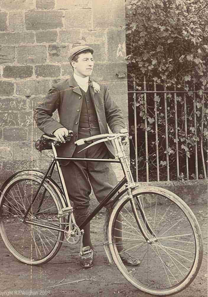 vintage penny farthing Vintage world war A4 Photo Print