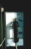 vintage phone booth Vintage A4 Photo Print