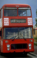 vintage red bus