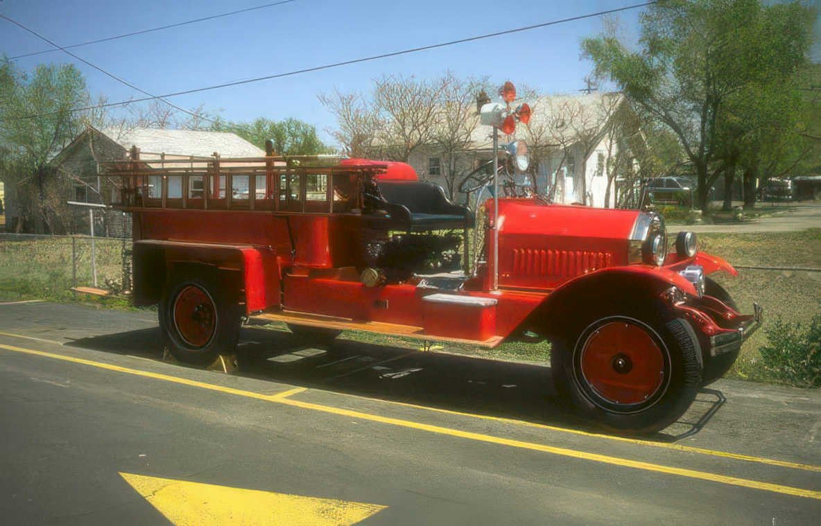 vintage red engine Vintage A4 Photo Print