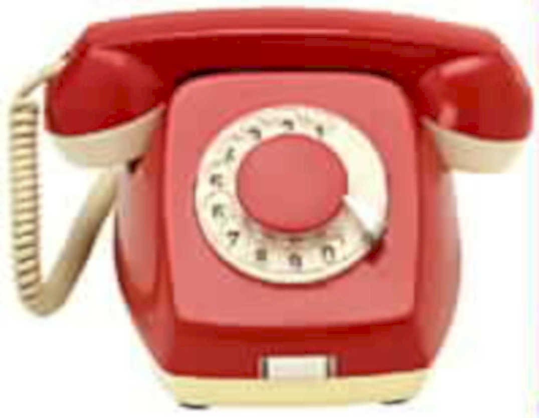 vintage red phone1980s 1990s A4 Photo Print