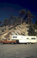 vintage rv pickup Vintage A4 Photo Print