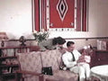 vintage sofa family1980s 1990s A4 Photo Print