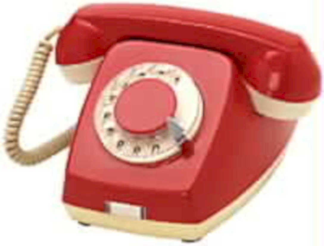 vintage telephone red1980s 1990s A4 Photo Print
