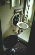vintage train bathroom Vintage A4 Photo Print