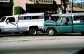 vintage trucks downtown Vintage A4 Photo Print
