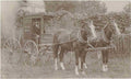 vintage wagon delivery Vintage world war A4 Photo Print