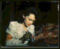 vintage worker wires Vintage world war A4 Photo Print