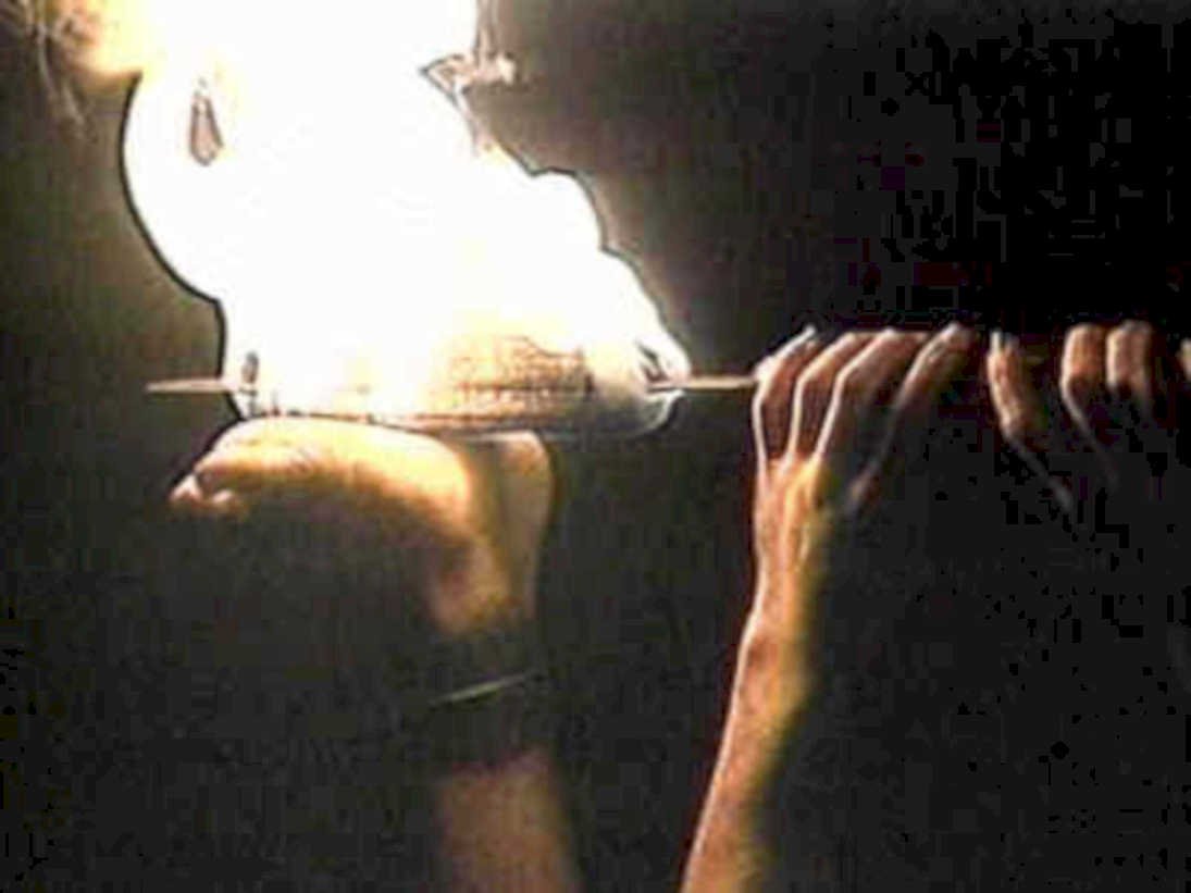violin match flame1980s 1990s A4 Photo Print