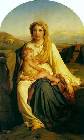 virgin and child 1844 A4 Photo Print