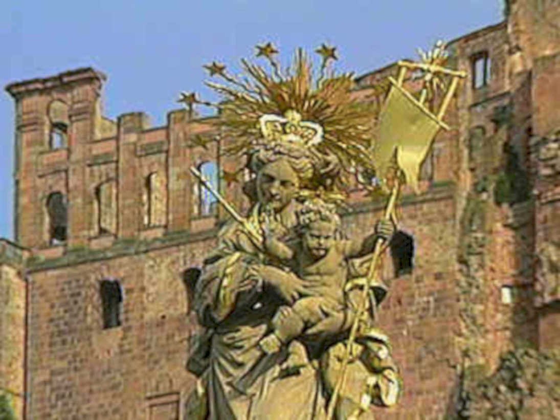 virgin mary statue1980s 1990s A4 Photo Print