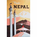 visit nepal vers 1950 2 Advert A4 Photo Print