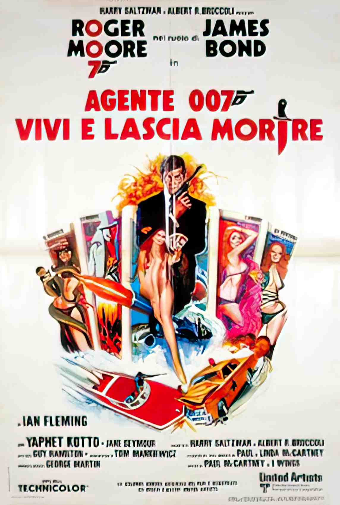 vivre et laisser ital 1F Advert A4 Photo Print