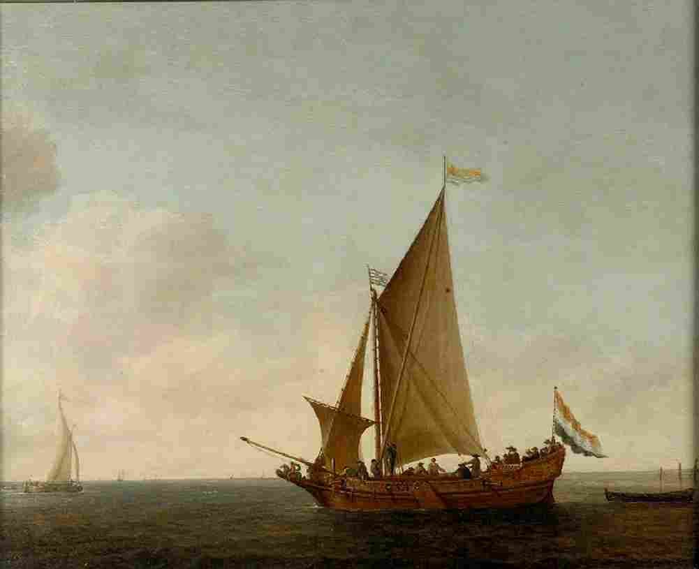 vlieger a dutch yacht from zeeland Art A4 Photo Print