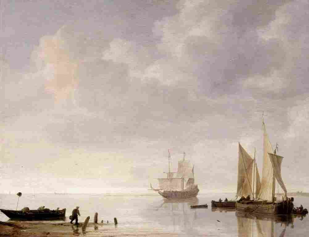 vlieger coastal scene Art A4 Photo Print