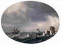 vlieger stormy sea Art A4 Photo Print