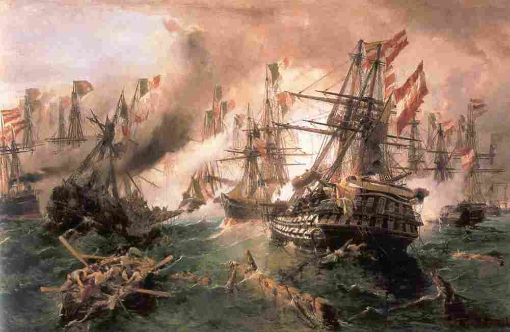 volanakis the battle of lissa Art A4 Photo Print