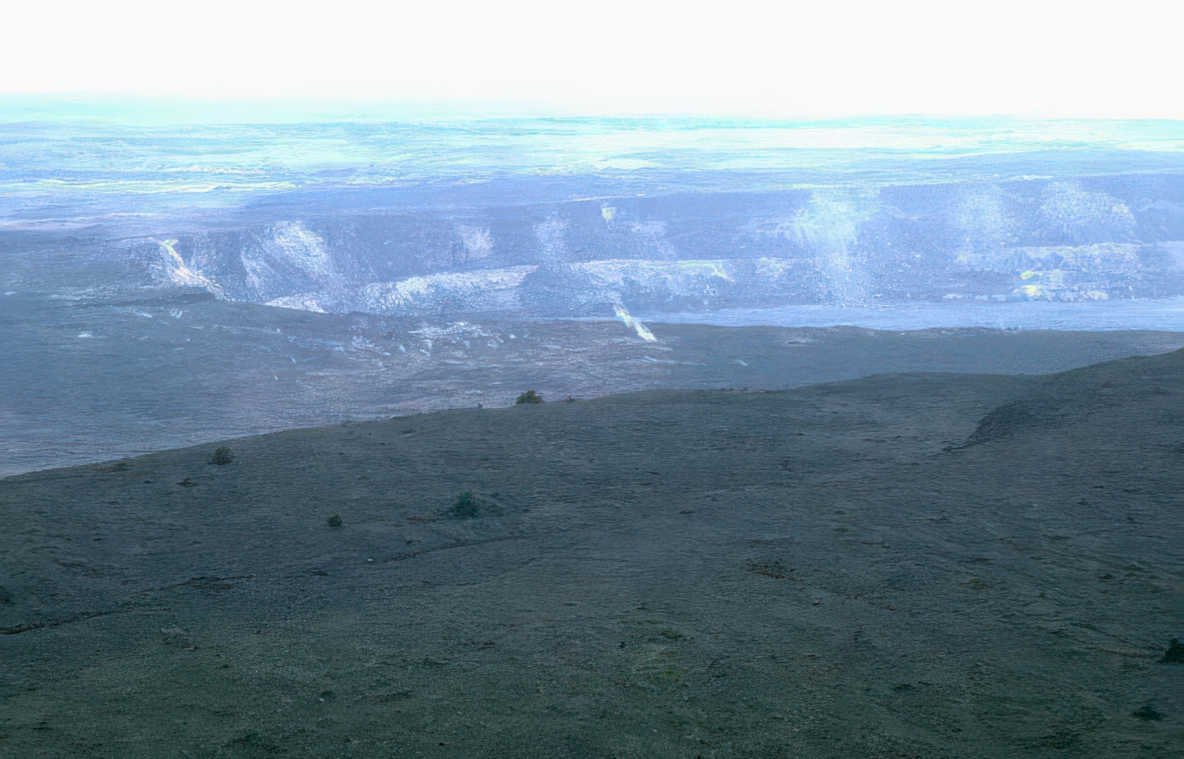 volcanic crater haleakala Vintage A4 Photo Print