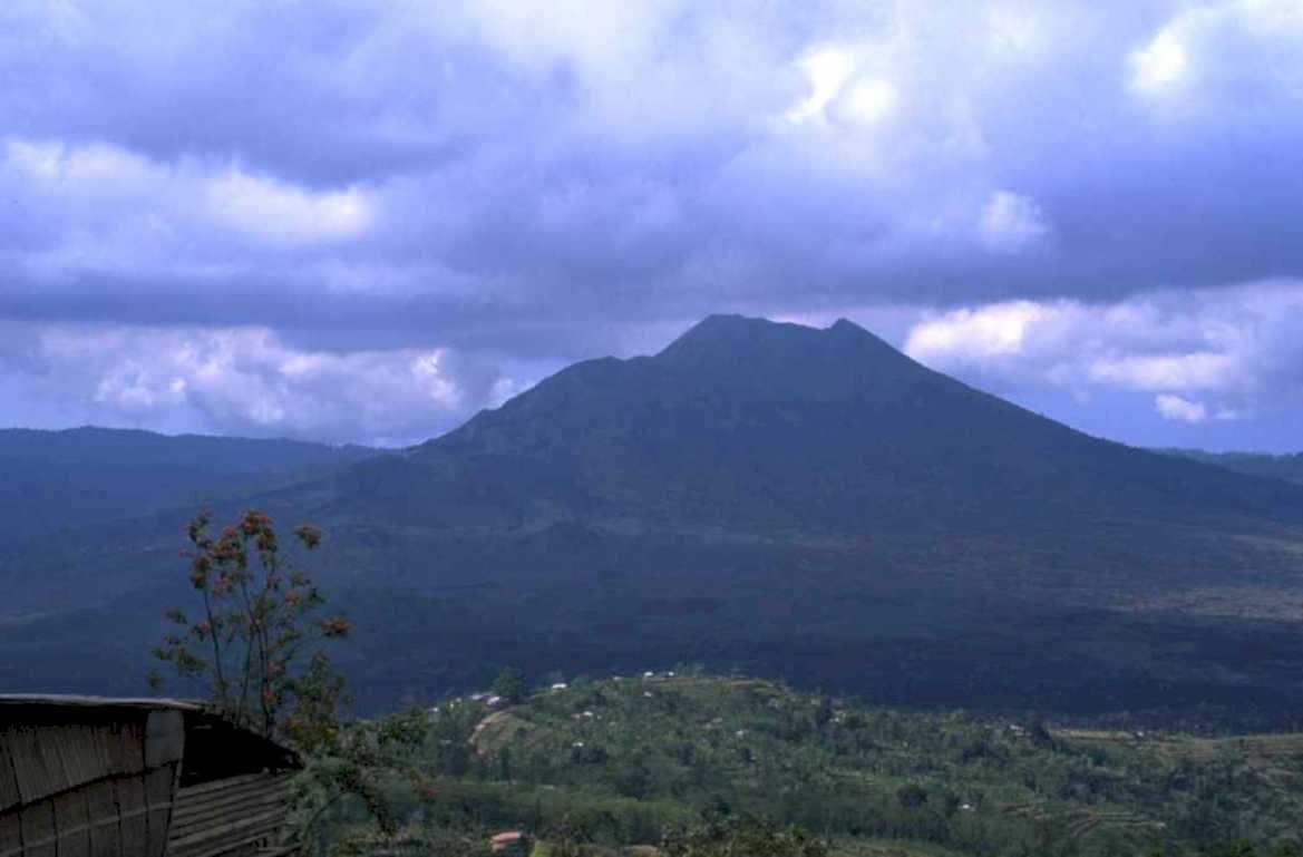 volcanic mountain bali 1980s 1990s A4 Photo Print
