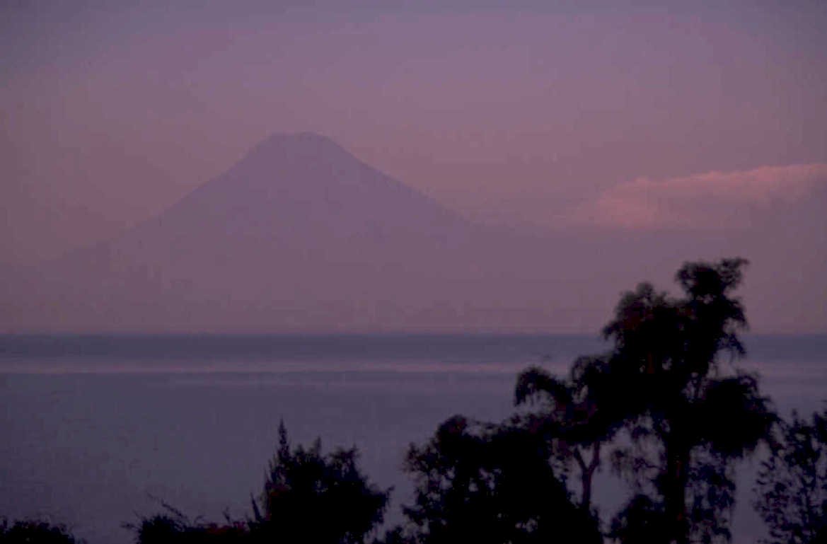 volcanic mountain scape 1980s 1990s A4 Photo Print