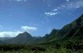 volcanic mountains tahiti Vintage A4 Photo Print
