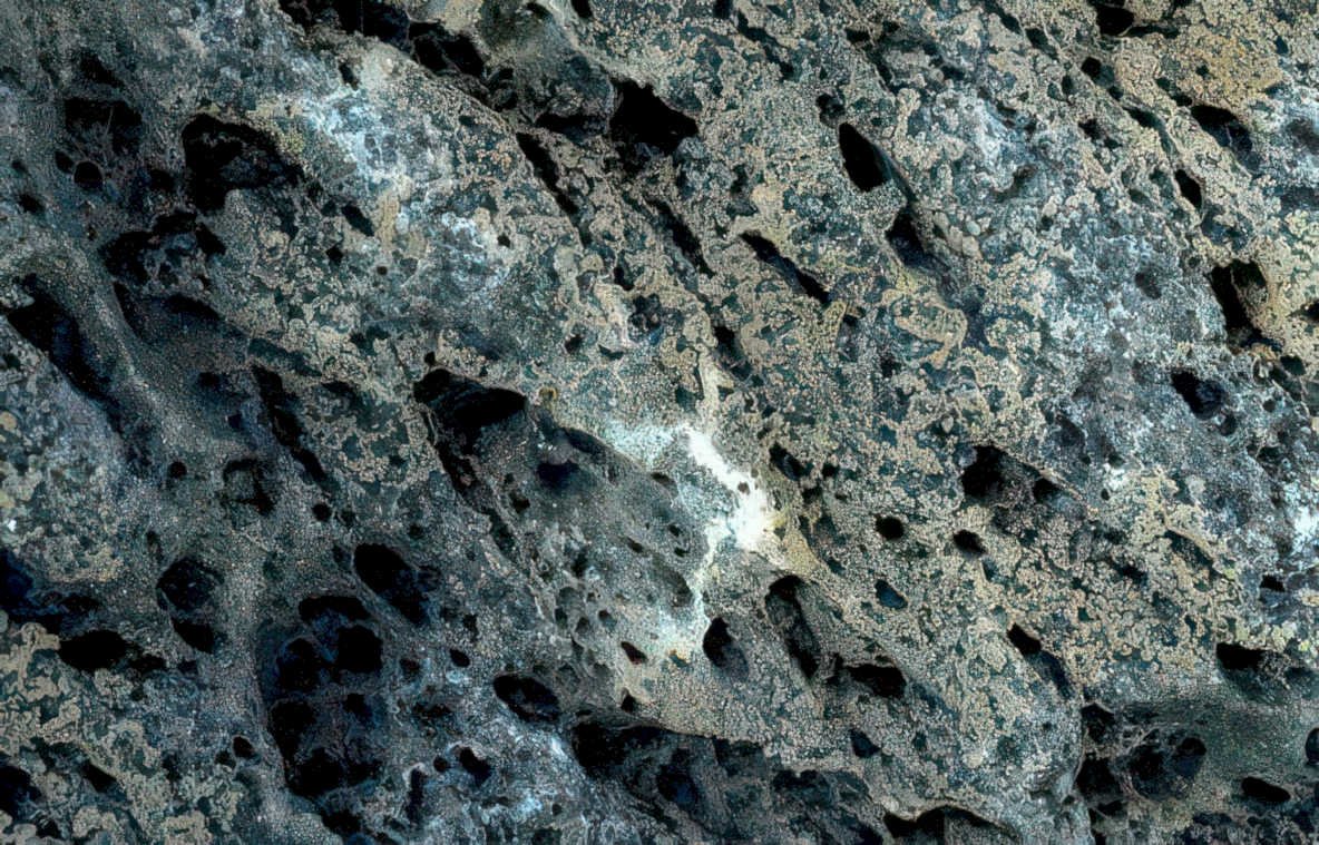 volcanic rock texture 2 Vintage A4 Photo Print
