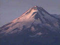 volcanic sunset mount1980s 1990s A4 Photo Print