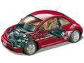 volkswagen new beetle cutaway A4 Photo Print