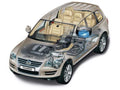 volkswagen touareg 2009 cutaway A4 Photo Print