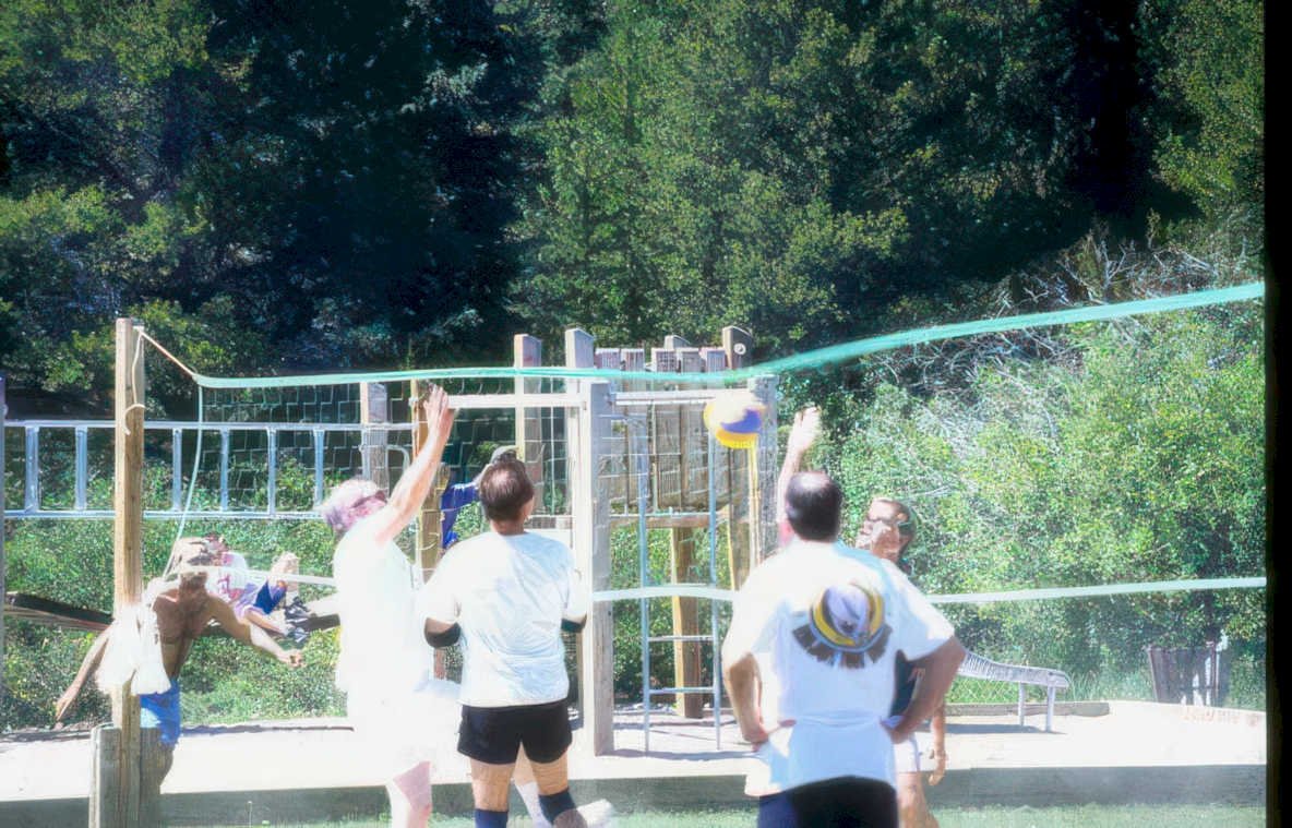 volleyball beach summer Vintage A4 Photo Print
