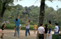 volleyball statue chapultepec Vintage A4 Photo Print