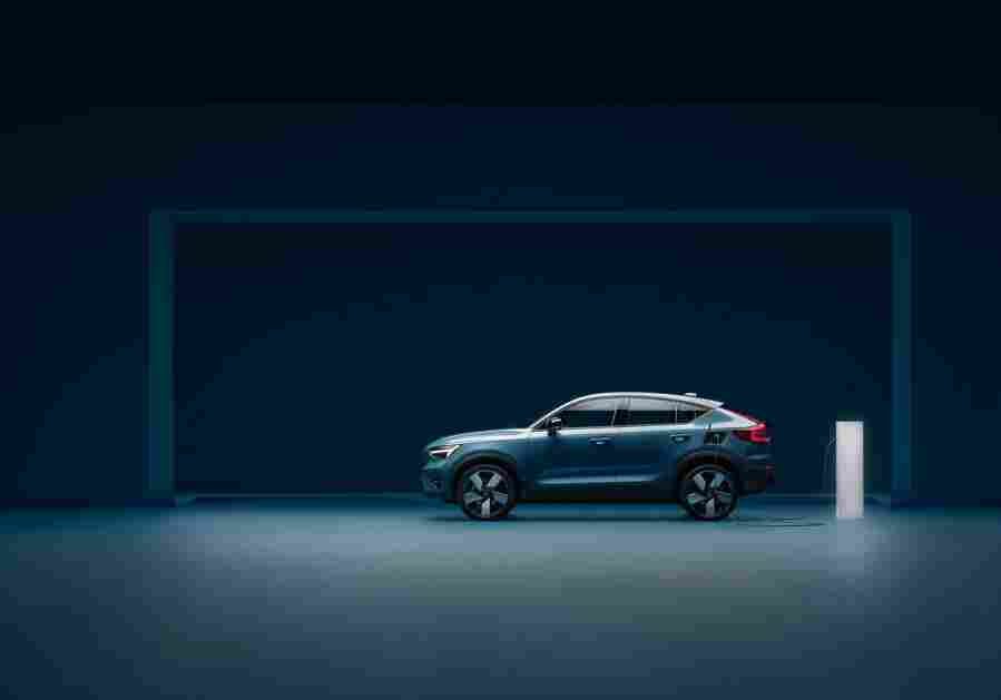 volvo c40 recharge 2022 7240 9 Car A4 Photo Print