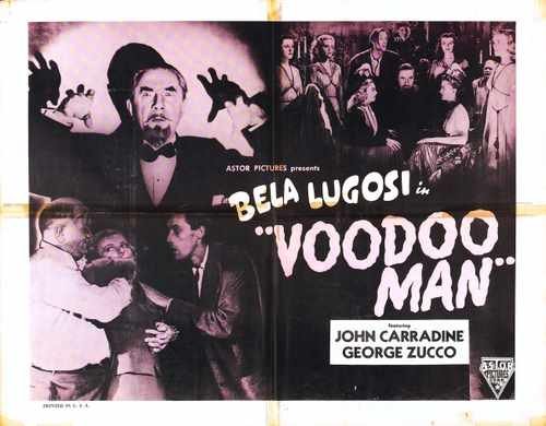 voodoo man  02 film star poster A4 Photo Print