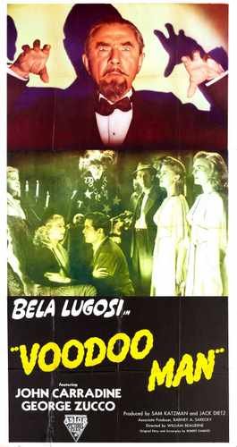 voodoo man  03 film star poster A4 Photo Print