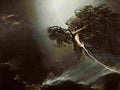 vorobiev maxim oak tree hit by lightining Art A4 Photo Print