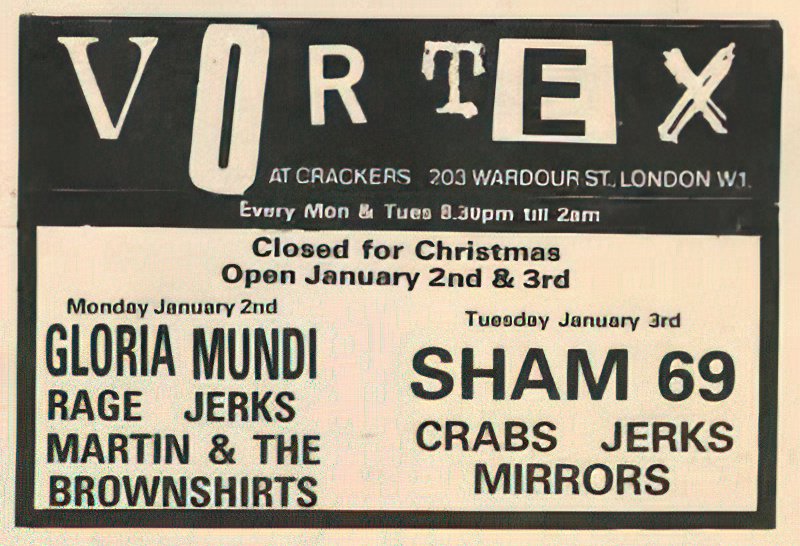 vortexDEC1977small(72) Punk Flyer A4 Photo Print
