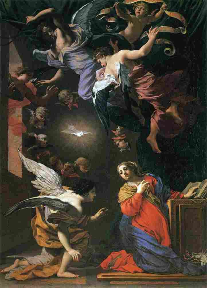 vouet simon annunciation Art A4 Photo Print