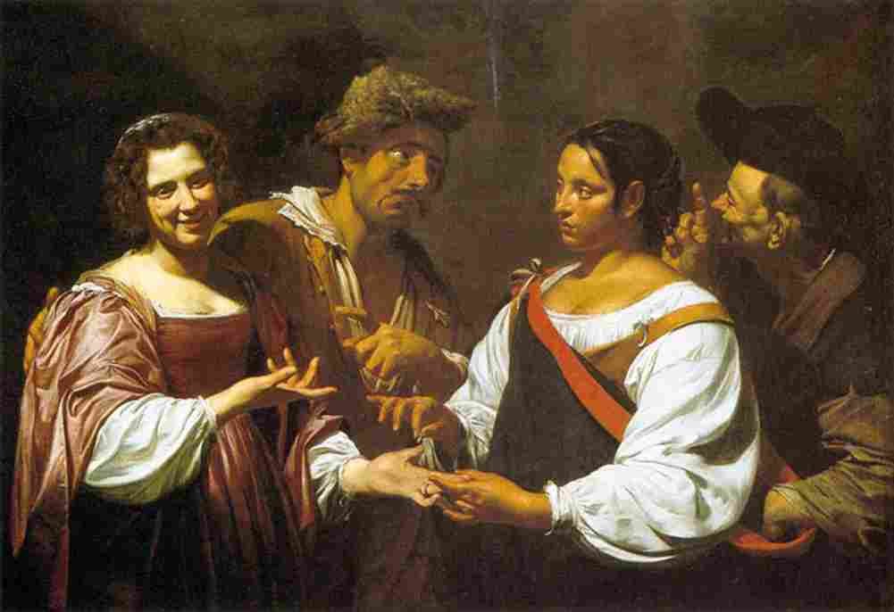 vouet simon fortune teller Art A4 Photo Print