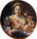 vouet simon madonna with a rose Art A4 Photo Print