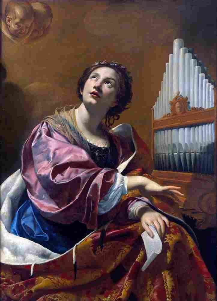 vouet simon saint cecilia Art A4 Photo Print