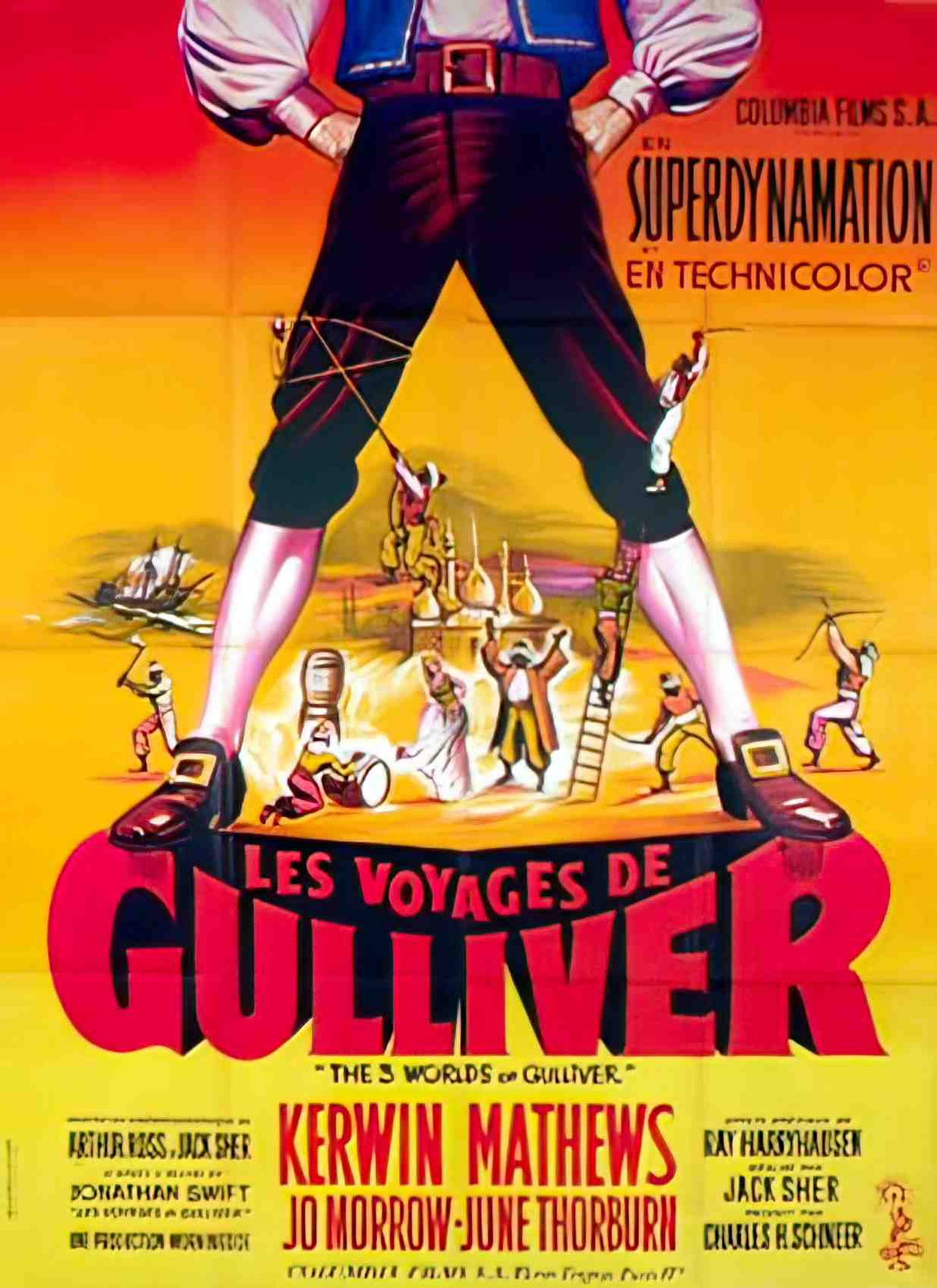 voyages de gulliver les 60 Advert A4 Photo Print